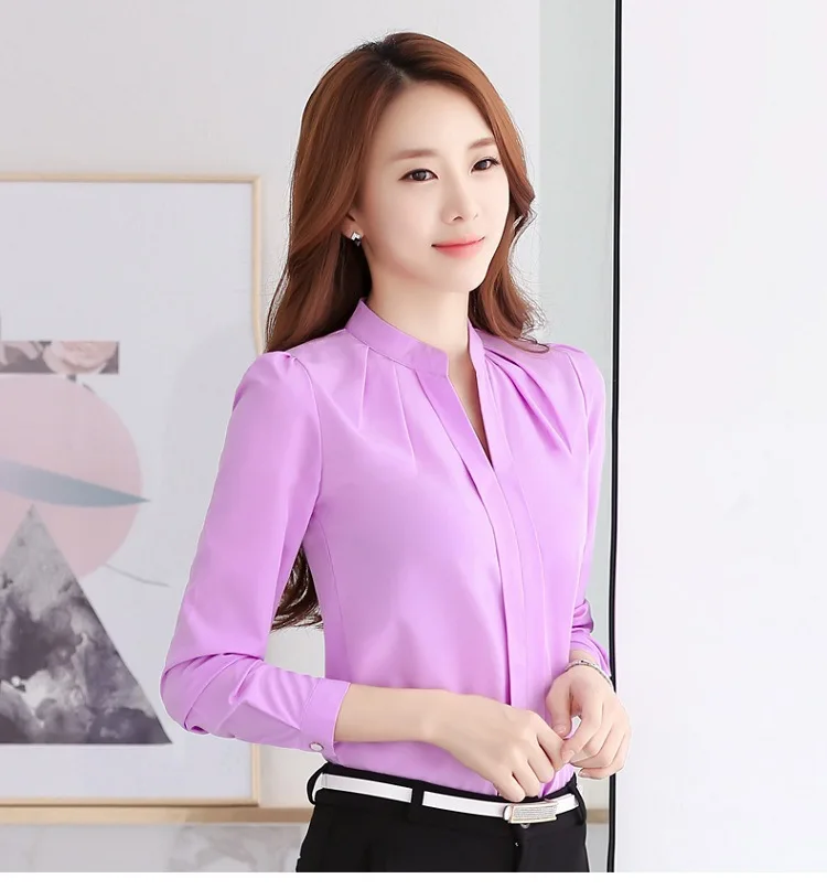 Летняя офисная одежда белая рубашка блуза для женщин blusas Женские топы и блузки женские шифоновые рубашки ladie's top плюс размер
