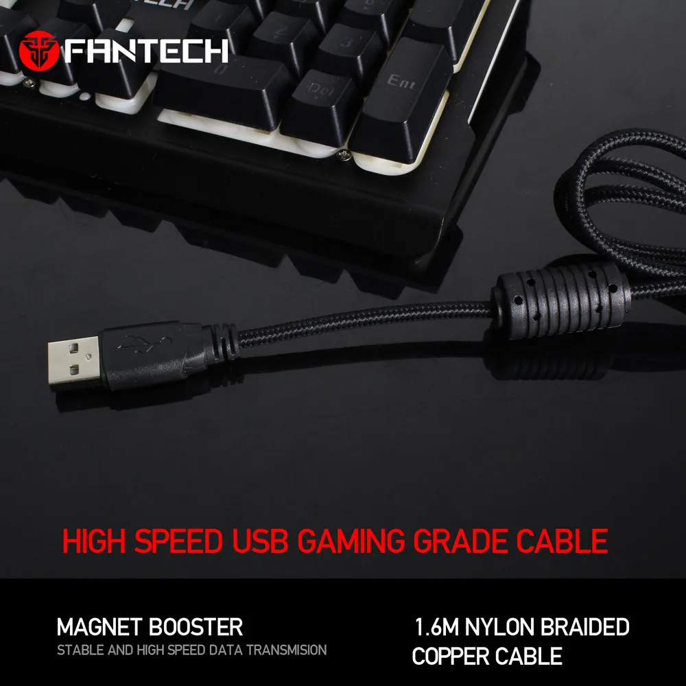Профессиональная Проводная клавиатура FANTECH K612 9 цветов с подсветкой