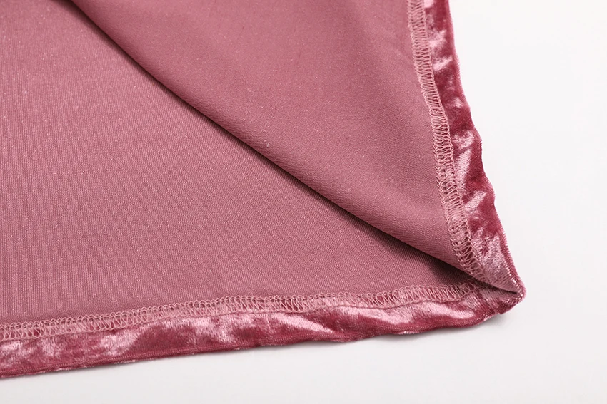 HOWMAYLEE Cotton Velvet Skirt Women Pink Autumn Winter Mini Skirts Female Pencil Streetwear Elastic High Waist Spring Thick