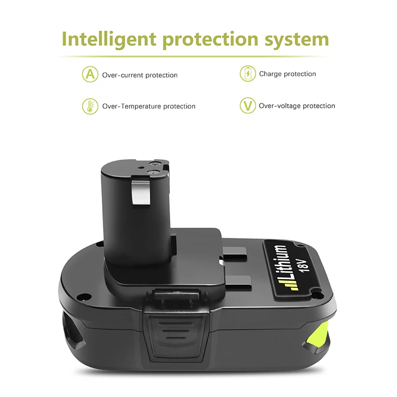 Batcool 2500 мАч литиевая батарея Замена литий ионная для Ryobi P104 P105 P103 P107 P731 P740 P741 P780 P813