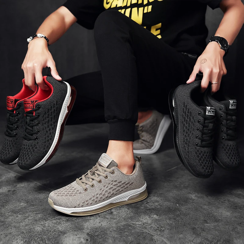 APTESOL Men Brand High Quality Mesh Running Shoes Mens Outdoor Non-Slip Walking Breathable Soft Sneakers Male Size 39-44 | Спорт и