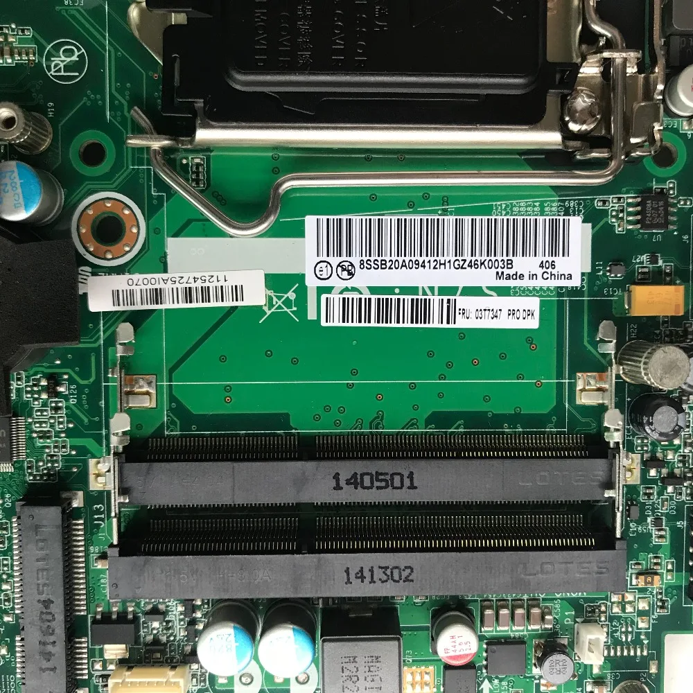 SZWXZY отлично подходит для материнской платы Lenovo M72E M92P DDR3 S1155 H61 IH61i M4350Q 03T7347 100%