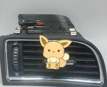 Аниме автомобильный ароматизатор с зажимом для воздуха, автомобильный декор для каваи, Пикачу, Покемон, автомобильный ароматизатор - Название цвета: 2