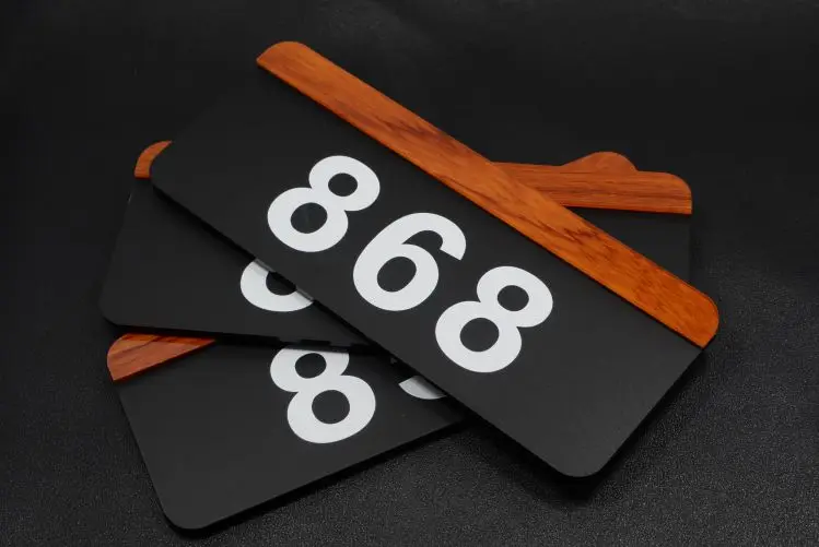 ПММА размер 20*8 см изготовленные на заказ цифры номер дома комнаты ворота дверные