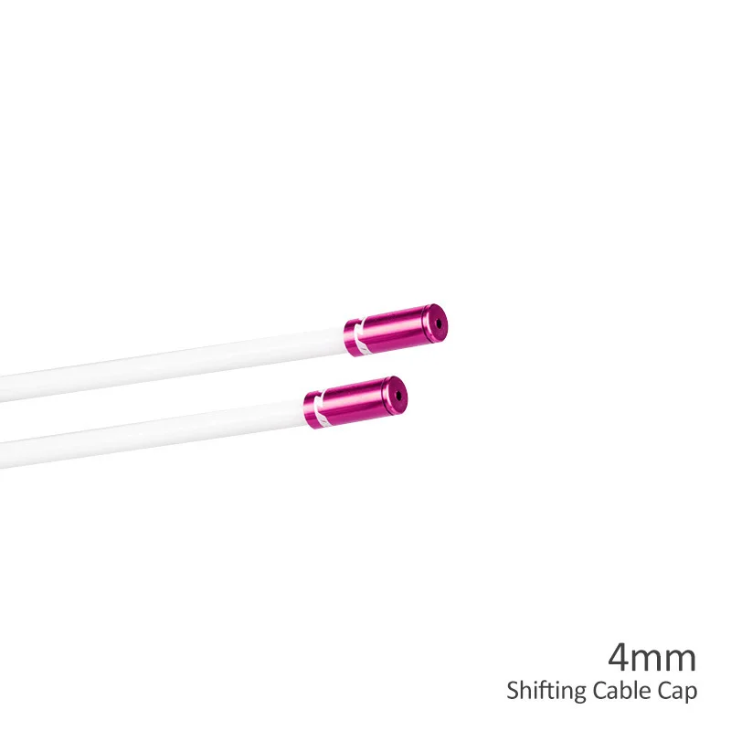 4mm Purple GUB 10 шт. 4 мм 5 мм алюминиевый трос переключения тормоза для MTB шоссейного велосипеда красочный кабель велосипедный переключатель тормозной кабель концевой наконечник крышки - Цвет: 4mm Purple