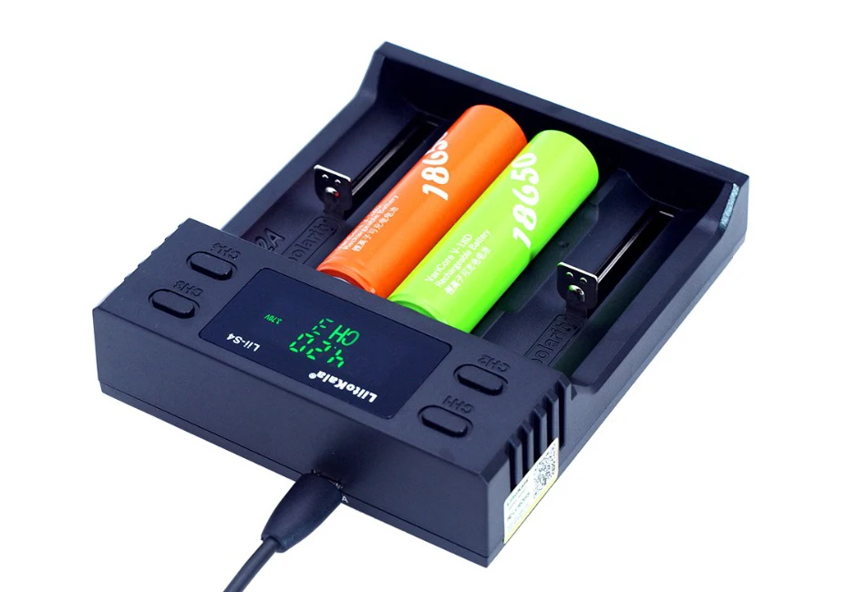 Зарядное устройство Liitokala Lii-S4 18650, зарядное устройство 18650 1,2 в 3,7 в 3,2 в AA/AAA 26650 21700 NiMH li-ion зарядное устройство