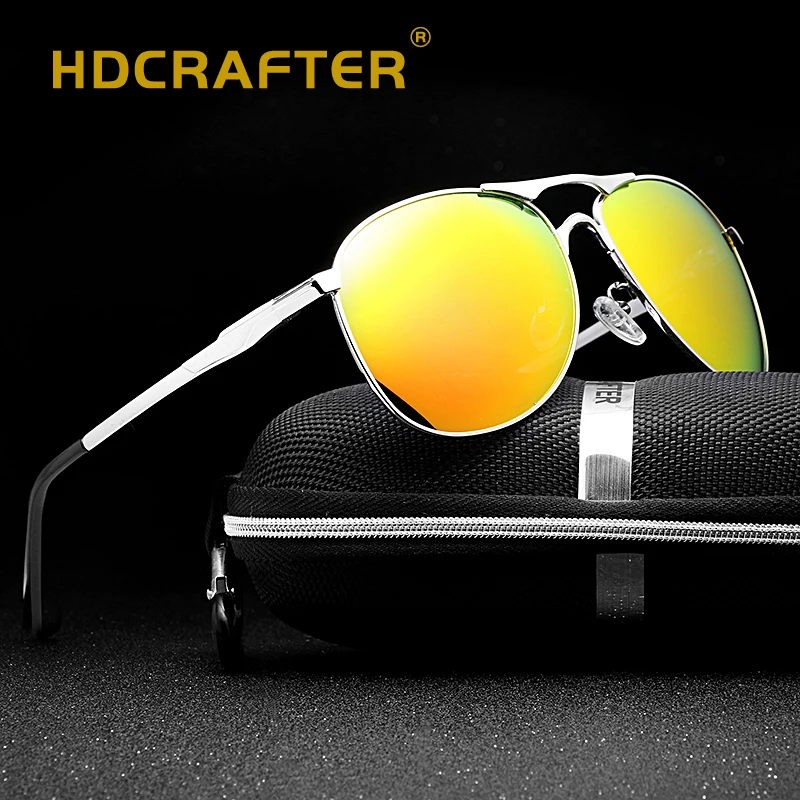 Hdcrafter брендовые дизайнерские поляризованные солнцезащитные очки Для мужчин UV400