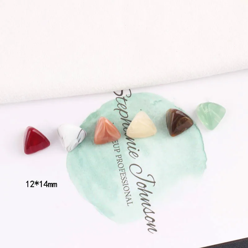 DIY ювелирные аксессуары ‒ серёжки имитация бирюзового цвета нефрита мрамор