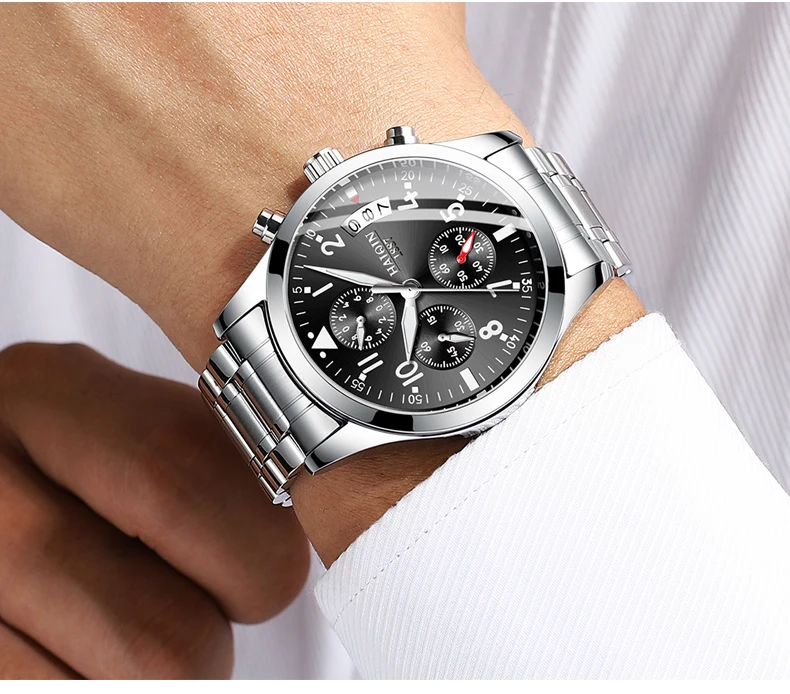 HAIQIN Reloj hombres спортивные мужские s часы лучший бренд класса люкс Мужские кварцевые наручные часы мужские водонепроницаемые relogio masculino новые