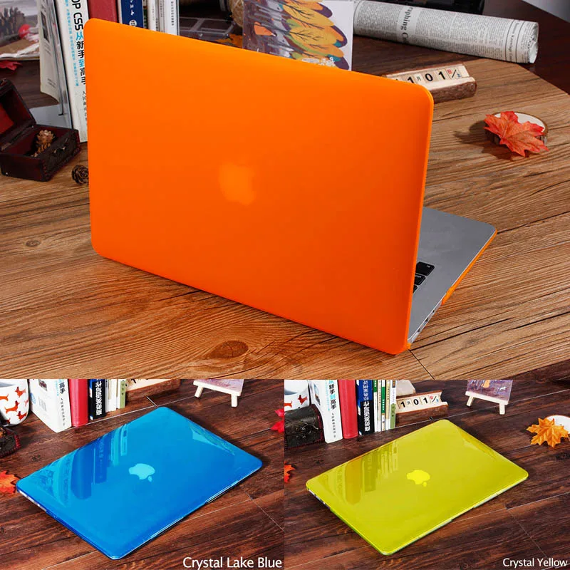 Новый матовый/Кристальный Жесткий Чехол для Apple macbook Air Pro Retina 11 12 13 15 сумка