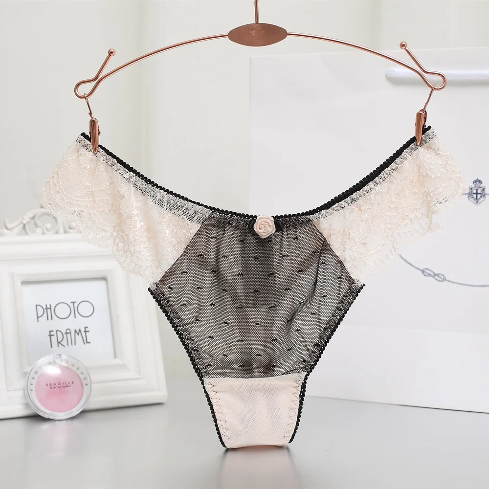 5 шт./лот женские сексуальные кружевные трусики женское хлопковое нижнее белье с