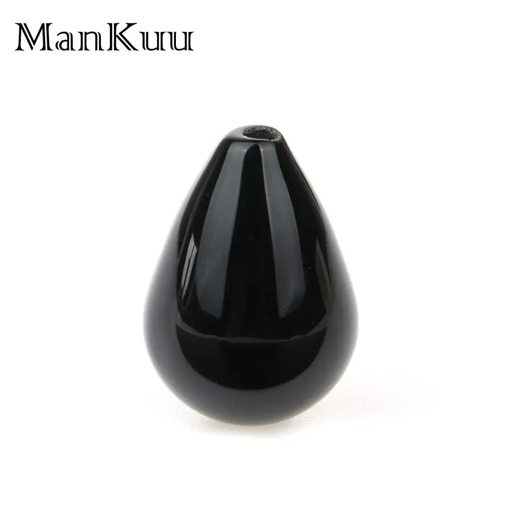 SHINYGEM Natural Stone Handmade Beads Simple Water Drop Shape 13*18mm Fashion Round Smooth Jewelry Making Fine Wholesale 10PCS | Украшения