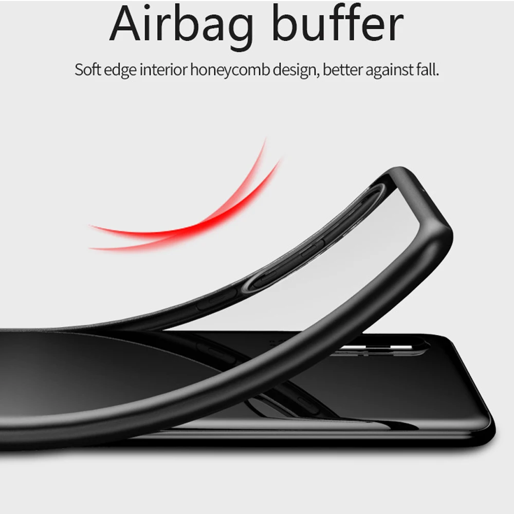 Прозрачный Акриловый чехол бампер IPAKY для Huawei P30 Pro/P30 силиконовый + ТПУ чехлы