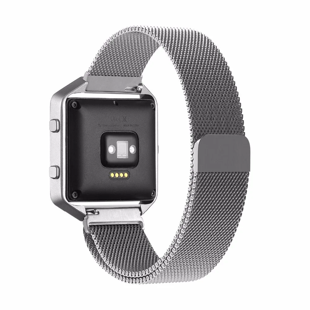 Миланская петля часы на магнитном ремешке для Fitbit Blaze Смарт-часы браслет из