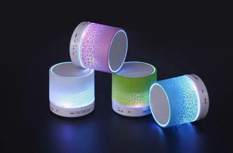 LED Портативный мини Bluetooth колонки Беспроводной громкой динамик с TF USB FM микрофоном