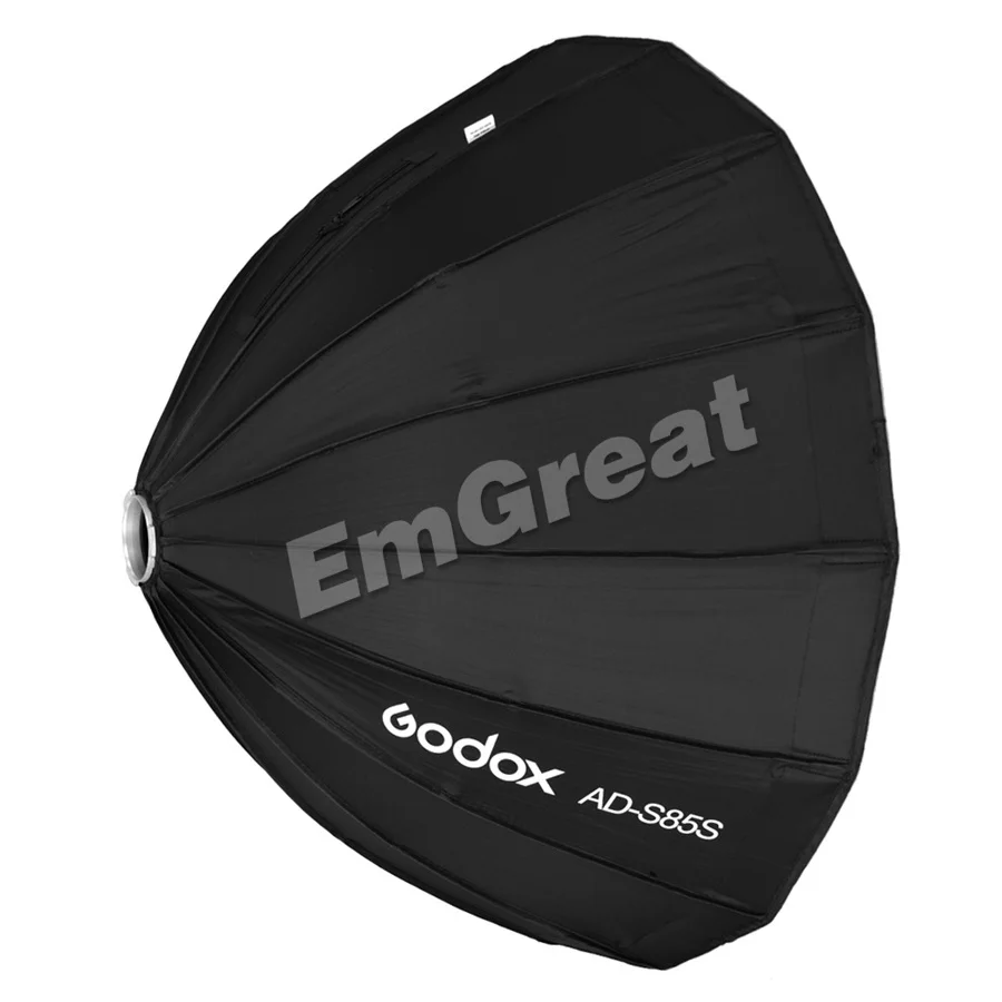 Godox глубокий параболический софтбокс AD-S85S 85 см специализированные аксессуары с сотовой сеткой для Godox AD400Pro Flash серебристый интерьер