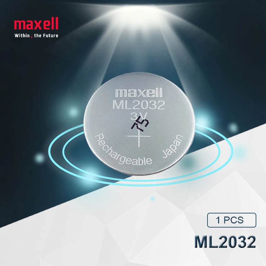 1 шт. Maxell оригинальный ML2032 3 в перезаряжаемый литиевый аккумулятор кнопочный