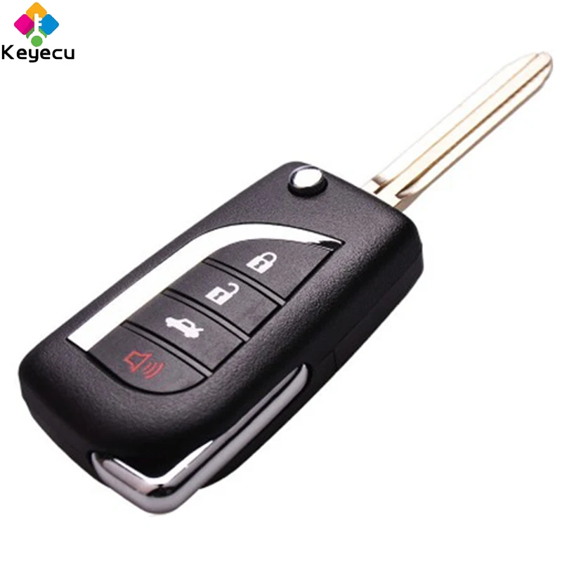 Запасной ключ KEYECU обновленный пульт дистанционного управления-3 + 1/4 кнопки и чип