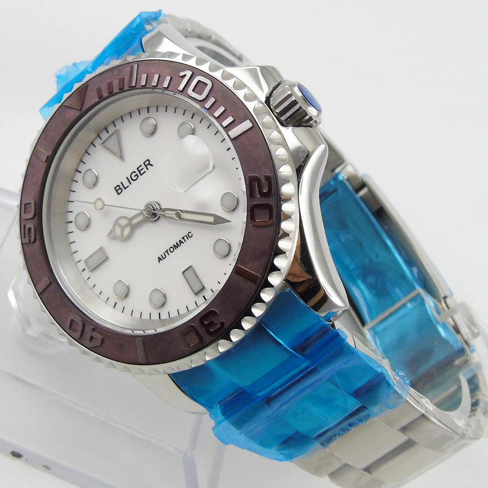 Мужские часы Bliger 40 мм с белым циферблатом и датой|watch men|watch men watchwatch watch |