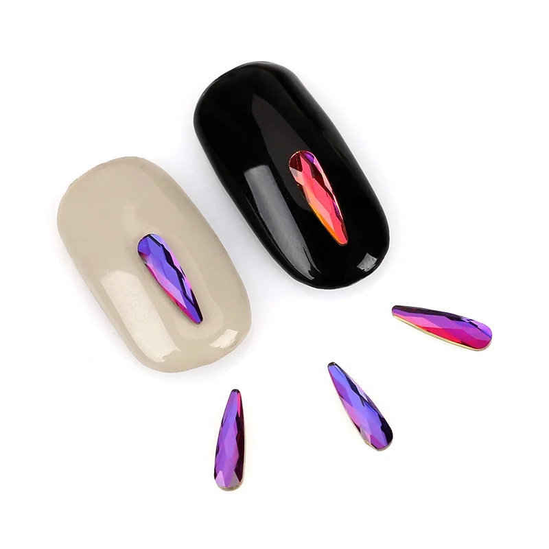 10 штук упак. плоские удлиненные каплевидные Прямоугольные Стеклянные Пламенные