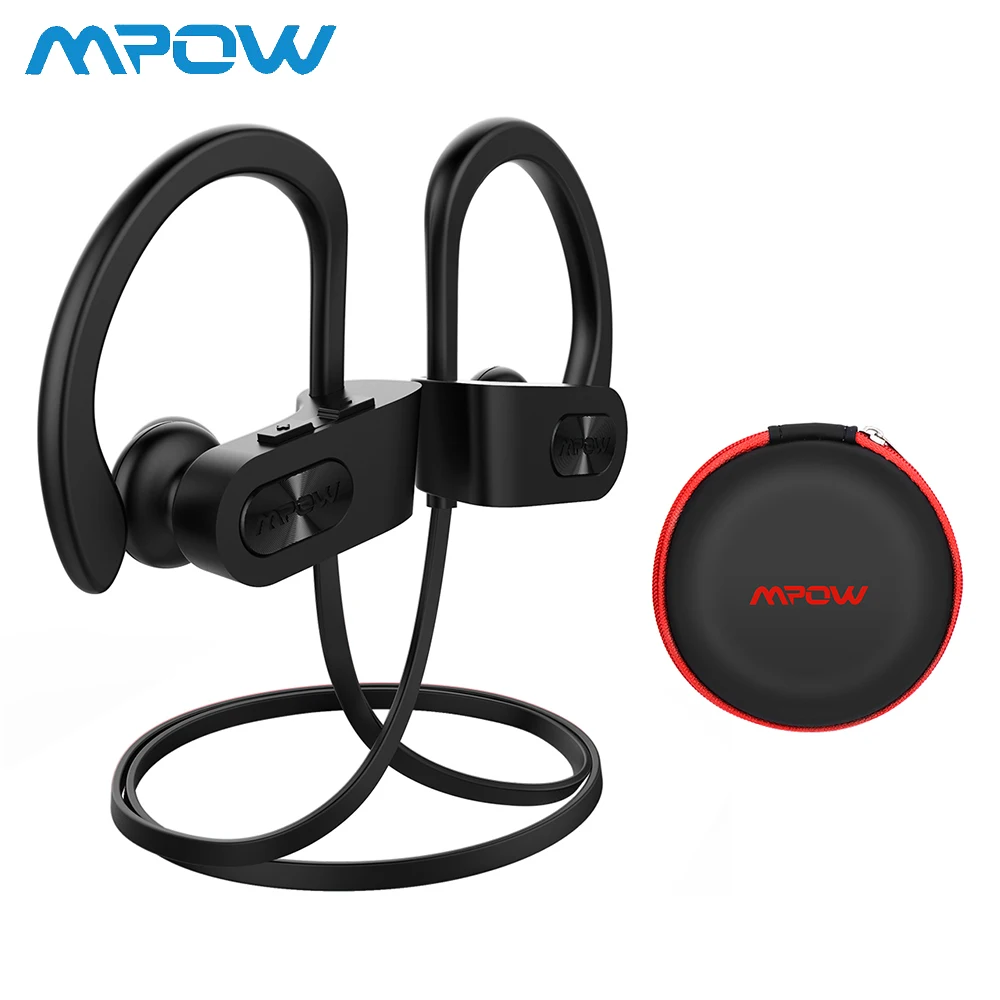 Mpow пламя Bluetooth спортивные наушники водонепроницаемые IPX7 беспроводные наушники 7-9 часов воспроизведения шумоподавления гарнитуры