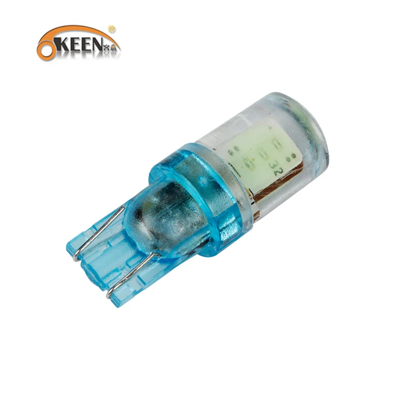 OKEEN 10 шт. силикон 12 в led t10 COB 6smd белый/красный/синий/зеленый/янтарный/светло голубой