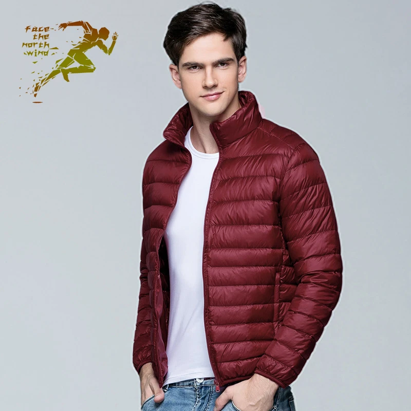 Мужские легкие тонкие пуховики мужские пальто свободного кроя уличные