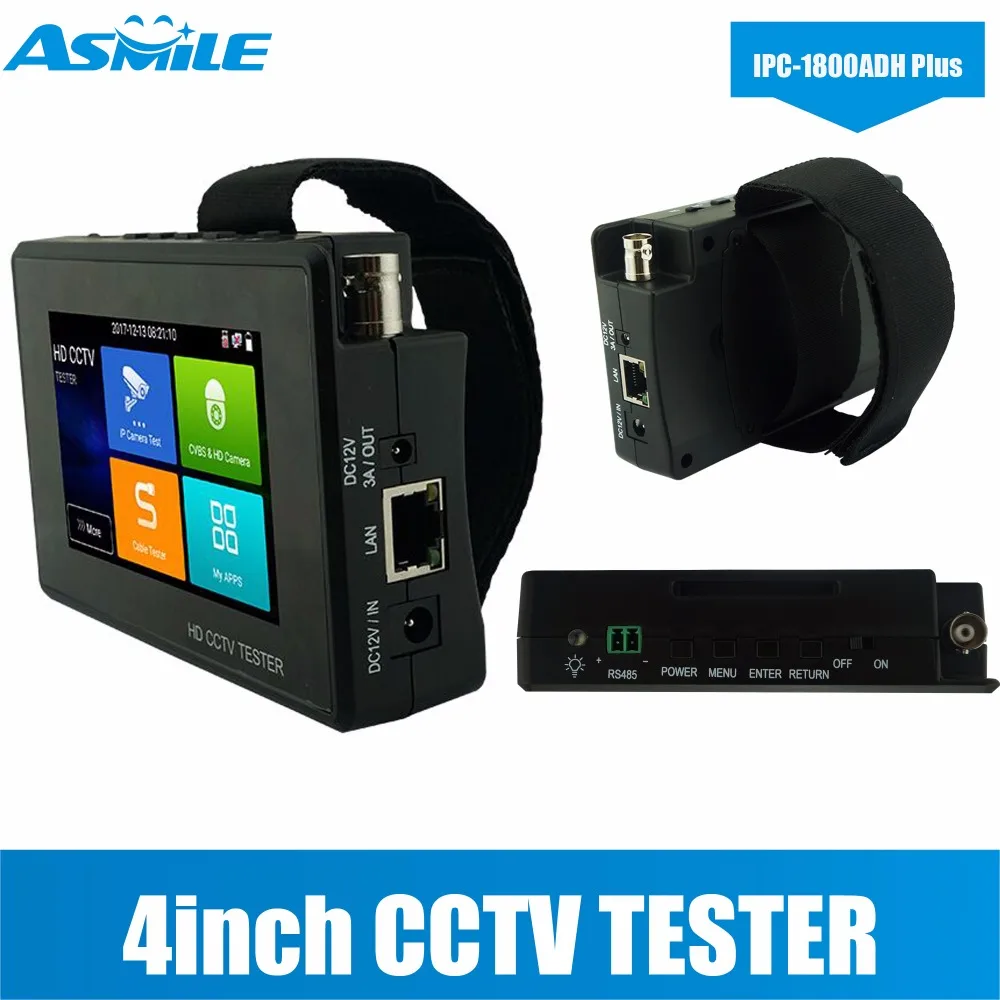 portable Wrist 4 inch touch screen 8MP TVI/4MP CVI/5MP AHD/4K H.265 IP /CVBS HD cctv tester Wrist design, portable