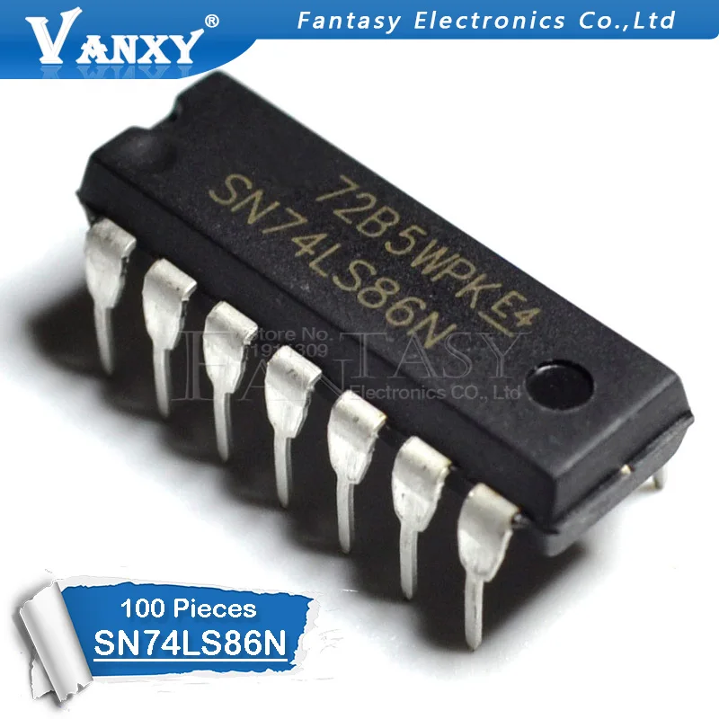 100 шт. HD74LS86P DIP14 HD74LS86 DIP SN74LS86N 14 74LS86 SN74LS86AN Новый и оригинальный IC|ic dip|dip ic10 pcs |