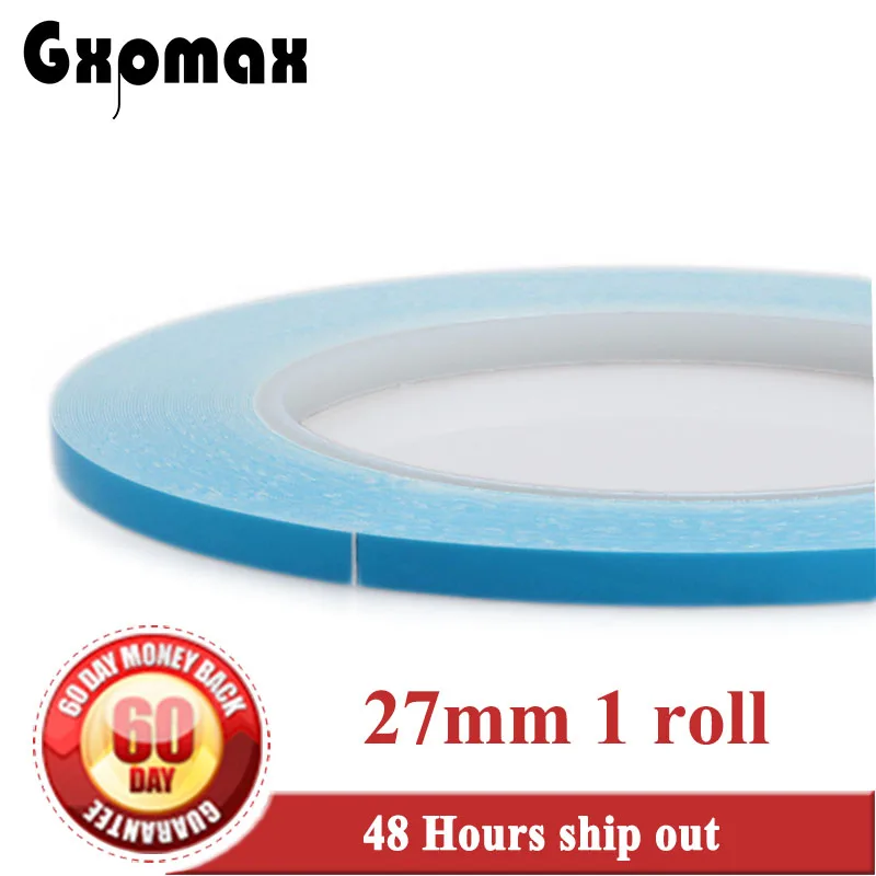 

1x 27mm*20M*0.25mm Double Sided Adhesive Thermally Conductive Tapes for Chip, Soft PCB, LED, Thermal Pads #888 glass fiber