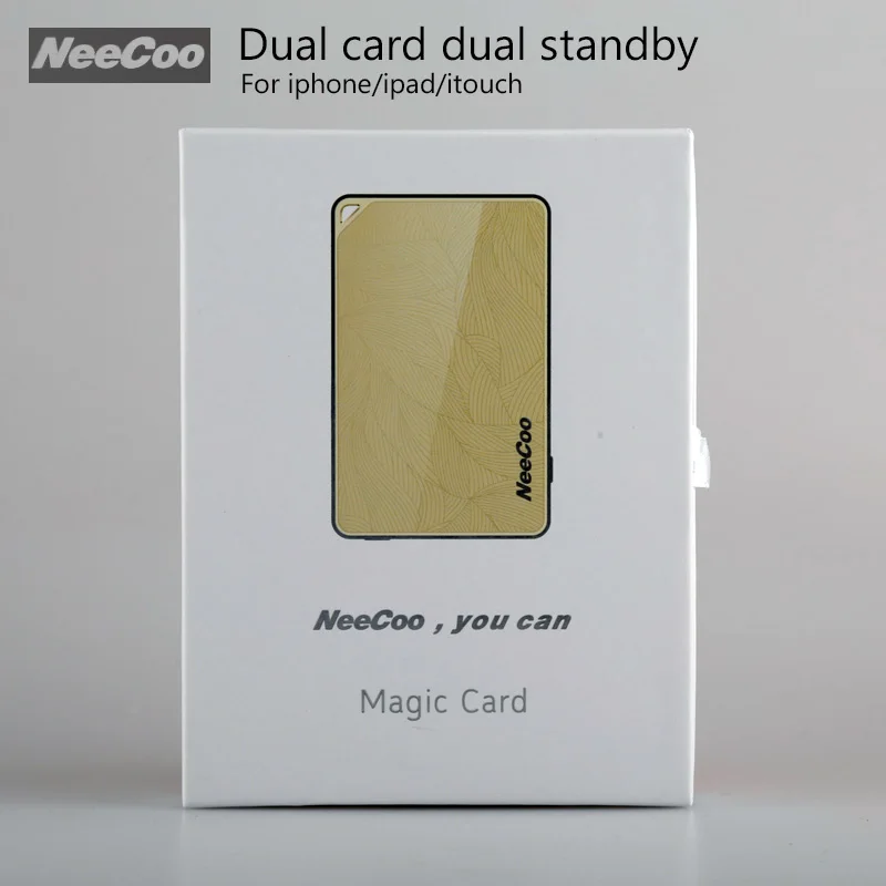 Dual Cards Standby NeeCoo me2 Bluetooth 4.0 SIM Card Адаптер поддержка Nano СИМ Карты Для iphone 5 6 7 iPad iPod itouch| |