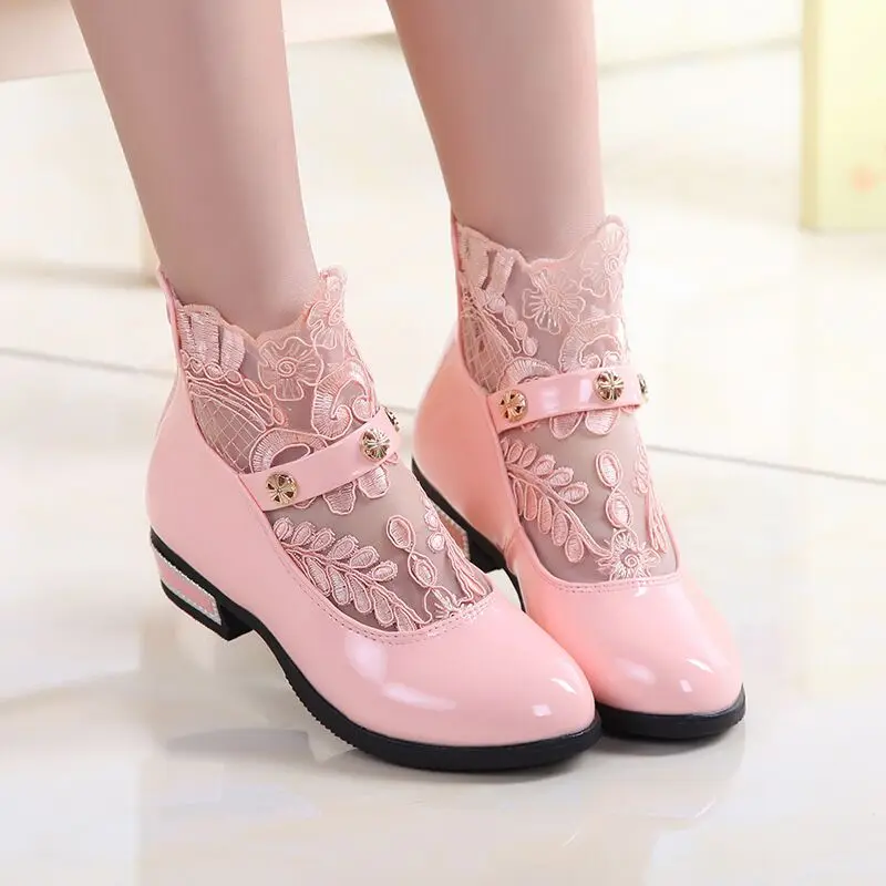 2016 горячий источник и осенью новый детская обувь туфли для девочек принцесса