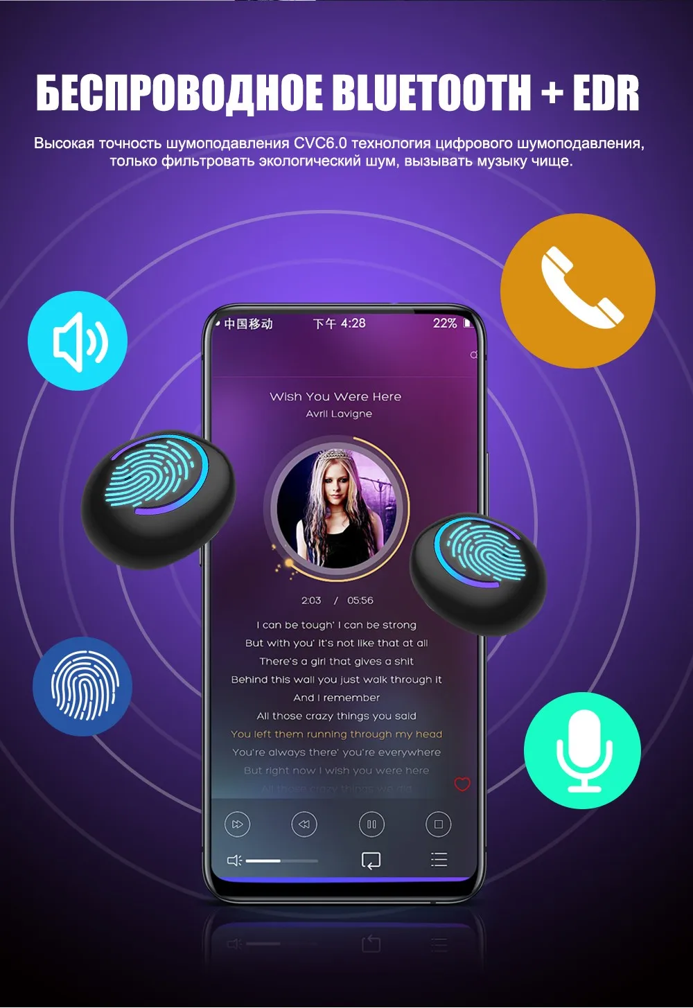 Беспроводной Bluetooth наушники-вкладыши Беспроводной наушники стерео наушники Спорт гарнитура СПЦ с микрофоном для xiaomi samsung iphone