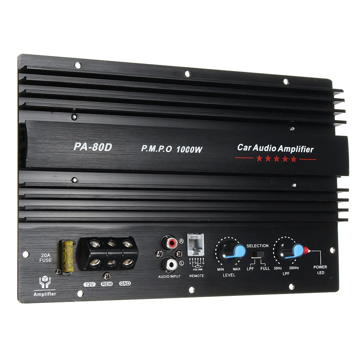 KROAK 12V 1000W подойдет как для повседневной носки, так автомобильный аудио Мощность усилитель Мощность Фул бас сабвуферный усилитель PA-80D