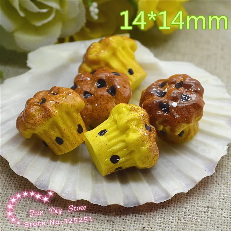

resin 3D bread food flat back cabochon crafts 50pcs/lot 14*14mm