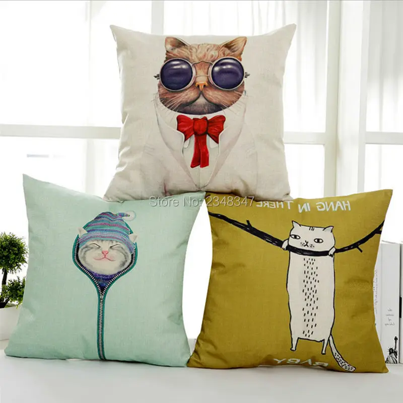 Восхитительный котенок животное собака бульдог одежда очки кошка подушка