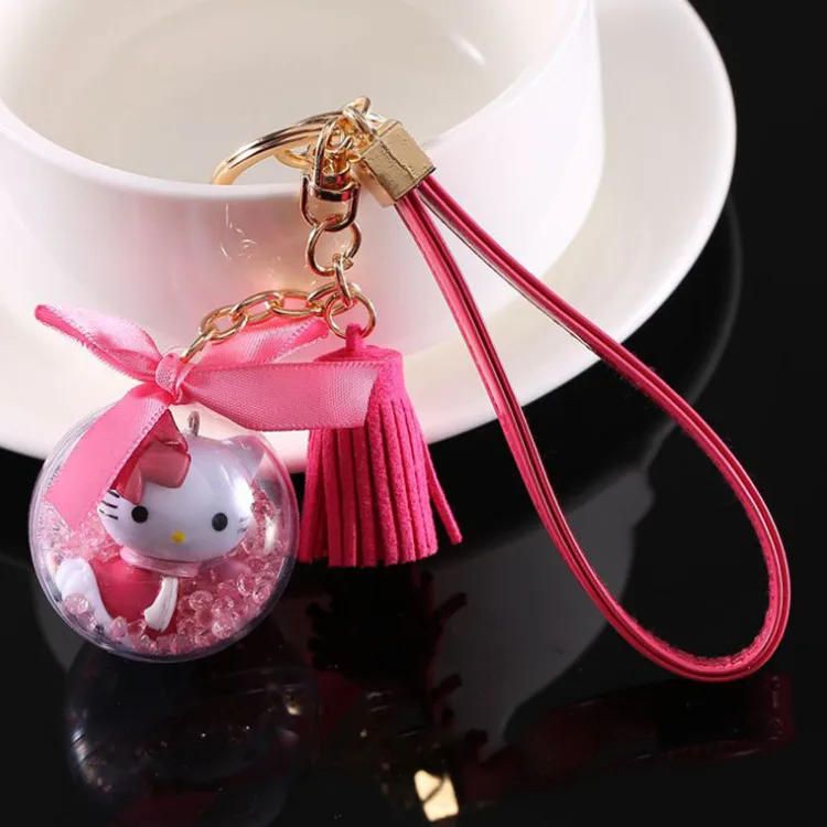 Брелок Hello Kitty мультфильм Кристалл KT кошка Пряжка автомобиль женщина прекрасный
