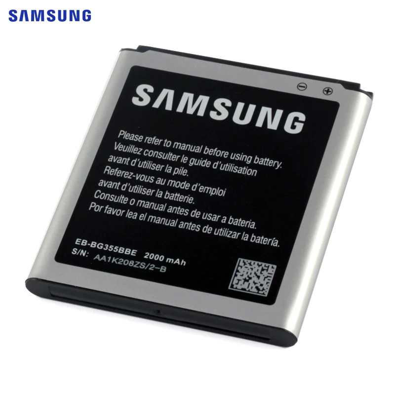 Оригинальная батарея samsung EB-BG355BBE для samsung G355 G355H GALAXY Core2 G355M G3558 3559 G3589W G3586V G3559 G3556D 2000 мАч NFC