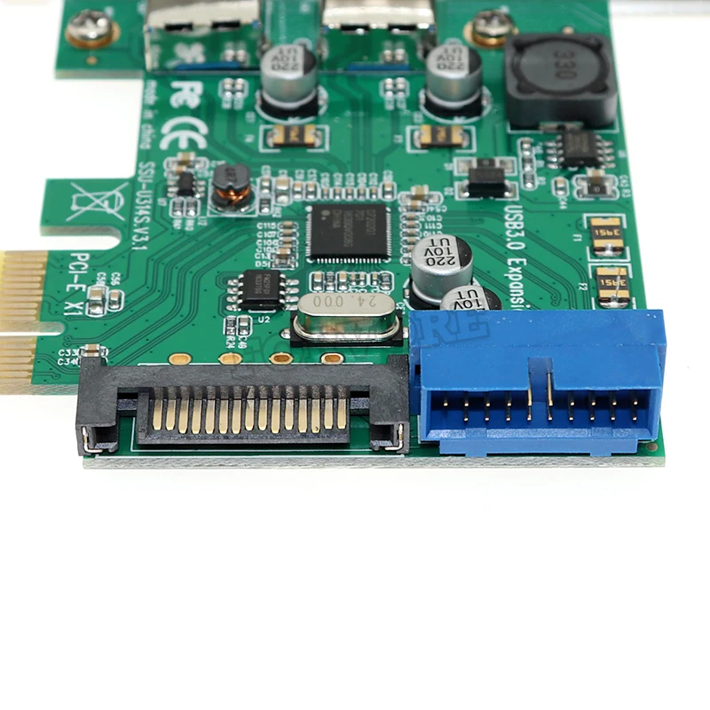 4 Порты USB 3 0 PCIe PCI Express карты расширения 2 внешних и внутренних 19Pin заголовок для PCI-E
