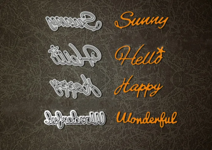 Металлические поздравительные фразы штампы трафареты для сделай сам