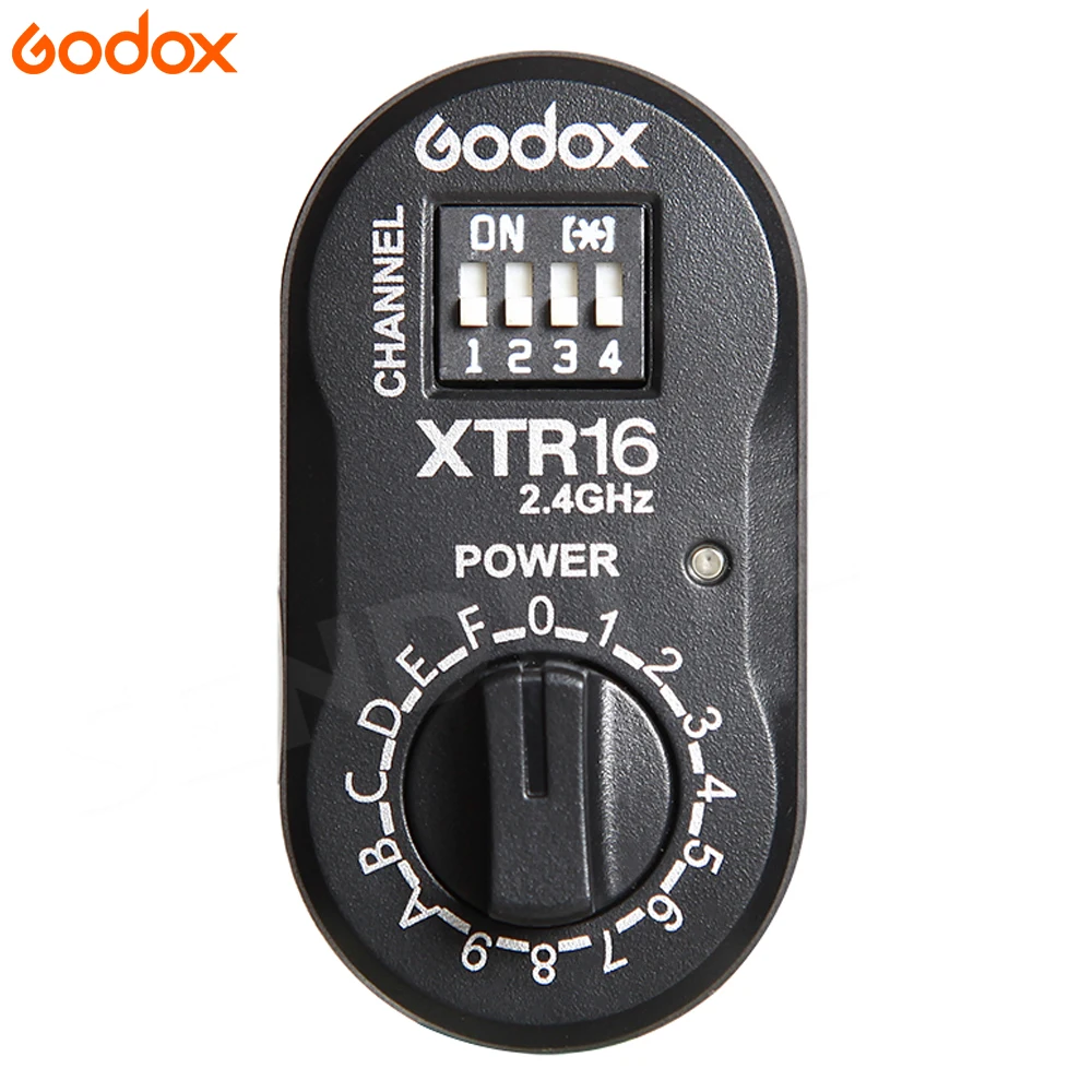 Godox XTR-16 Flash Receiver 2.4G Wireless X-system for X1C X1N XT-16 Transmitter Trigger Wistro AD360/DE/QT/DP/QS/GS/GT Strobe |