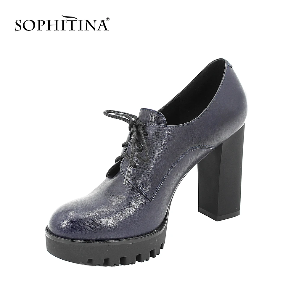 SOPHITINA/Осень зима 2019г. Закрытые туфли женские из натуральной кожи Женские