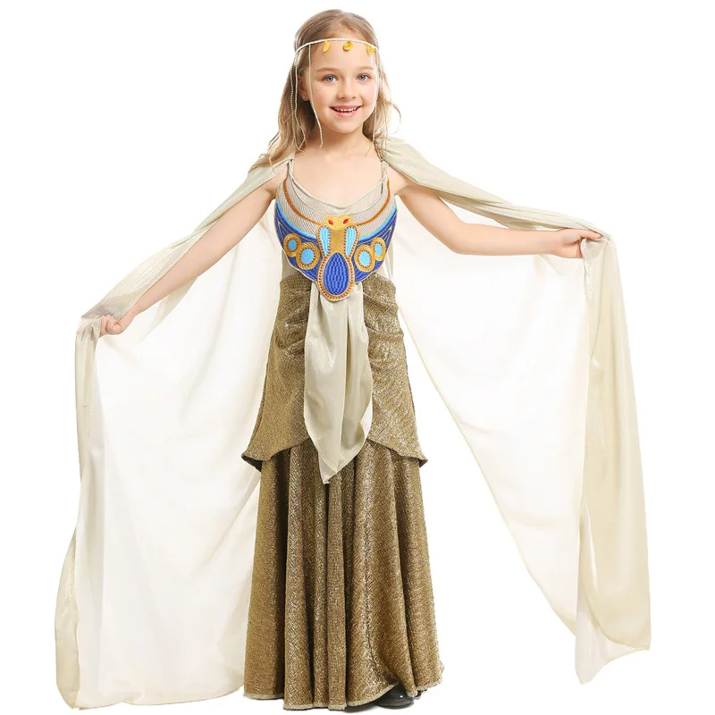 

Arab and India Girl Costumes Greek God of Love Goddess Venus Queen Cleopatra Costume Egypt Women Girls Cosplay Clothes Halloween