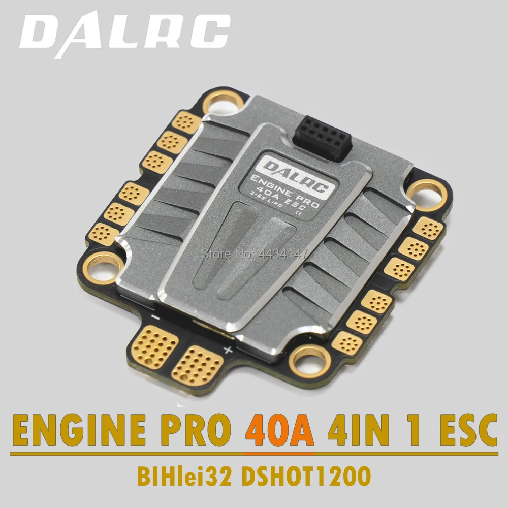 DALRC 4в1 ENGING PRO 40A ESC 3-5S Blheli_32 4 в 1 ESC Бесщеточный DSHOT1200 готов w/5 V BEC обновленная версия 40A для FPV RC Drone