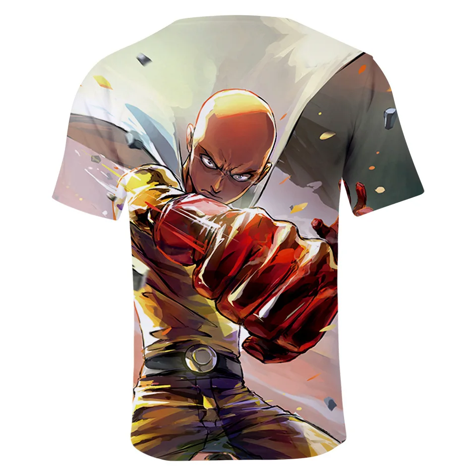 Аниме One Punch Man Футболка мужчины женщины ребенок футболка Onepunch Top Streetwear | Мужская