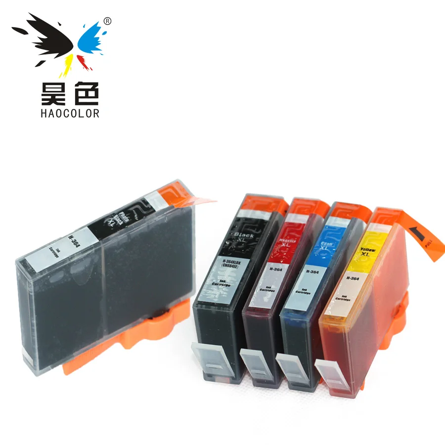 

HAOCOLOR 5 шт. X для HP 364 XL hp 364 HP 364XL чернильный картридж с чипом для hp Photosmart Wireless B109a B109d B109f B109n