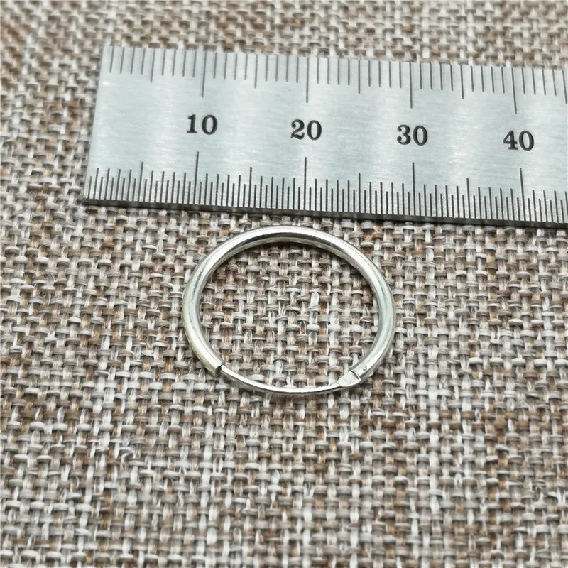 925 пробы серебряные серьги-обручи Earwire серьги-обручи 18 мм Диаметр