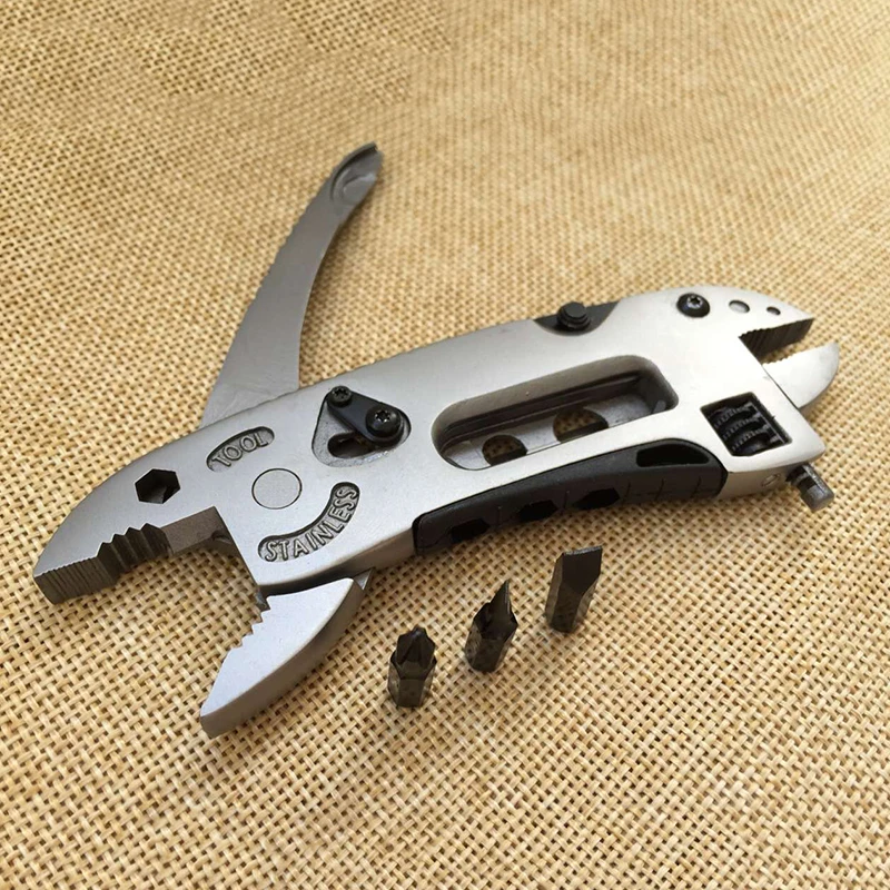 Jp многофункциональный плоскогубцы нержавеющей стали ключ комбинированный для