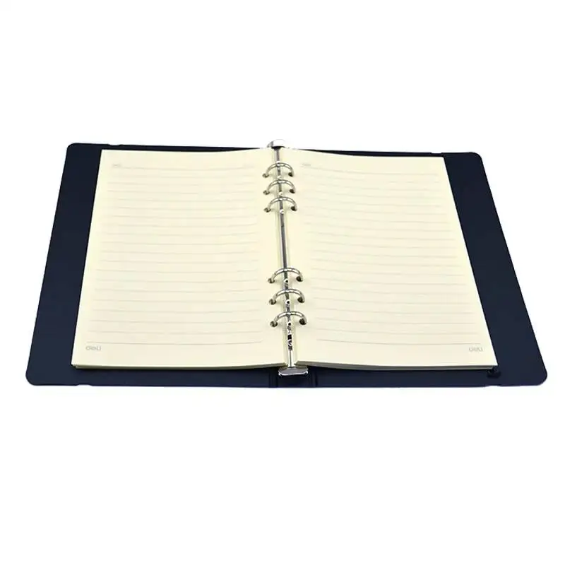 

Deli 5852 loose leaf note book A5 Note book 4 colors optional retail packing