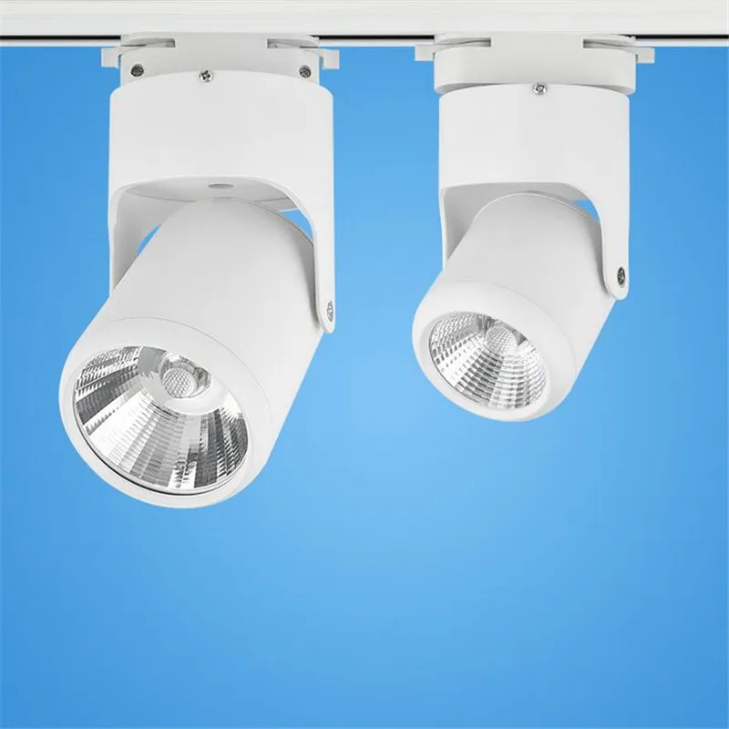 20W LED Track Light 360 Degree Rotation 3000K 6000K AC110V 230V 220V 240V COB Spotlight With Driver For Home Lighting | Лампы и